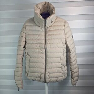 bcbg max azria jacket Buttermilk Full-Zip Puffer Jacket Women's Size M